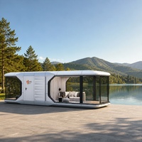 Maison conteneur hors réseau, maison conteneur modulaire en acier, maison capsule chinoise, prix pour la vie en milieu isolé, préfabriquée