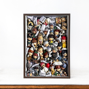 Thủ công bền 5 cm dày rỗng MDF khung hộp bóng 6 màu in kỹ thuật số để hiển thị bộ sưu tập yếu tố trang trí - Product Image 5