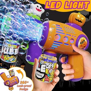 Pistolas <span class=keywords><strong>de</strong></span> burbujas <span class=keywords><strong>de</strong></span> Halloween para niños Calabaza Fantasma Máquina <span class=keywords><strong>de</strong></span> burbujas para niños <span class=keywords><strong>con</strong></span> luces LED Juguetes <span class=keywords><strong>de</strong></span> Halloween - Product Image 6