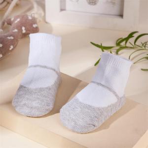Chaussettes pour nouveau-nés printemps 2026 pour bébé de 0 à <span class=keywords><strong>12</strong></span> <span class=keywords><strong>mois</strong></span>, chaussettes antidérapantes pour tout-petits, chaussures douces pour bébé, chaussettes blanches pour bébé - Product Image 5