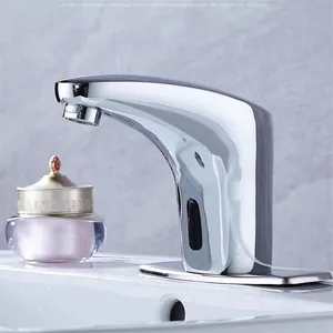 Lavabo de ahorro, grifo de agua automático, grifo de sensor inteligente de latón para Baño