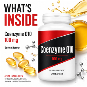 Coenzima Q10 de Marca Propia, Suplemento Enzimático de Nano Ubiquinol de 100 mg, Orgánico, Puro, Liposoluble al 98%, Cápsulas Blandas, Mejora la Inmunidad - Product Image 5