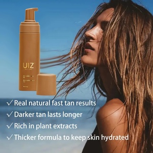 Fabricante Body Instant Tan Dark Self Tanner Mousse Aceite de coco orgánico Self Sunless Bronzing Sun Broncing Foam - Product Image 3