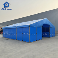 Écurie de cheval préfabriquée en PVC galvanisé portable de 10x10 pieds, box temporaire pour chevaux en Chine pour les événements équestres