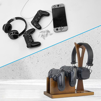 Cadeaux Gamer pour hommes Organisateur de manette de jeu avec support pour casque d'écoute et support pour manette de jeu Décoration de salle de jeu pour amoureux