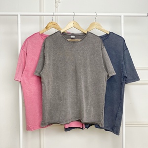 เสื้อยืดทรงโอเวอร์ไซ<span class=keywords><strong>ส</strong></span>์สไ<span class=keywords><strong>ต</strong></span>ล์วินเท<span class=keywords><strong>จ</strong></span>ผ้าฝ้ายสลับเนื้อ 100% ล้าง<span class=keywords><strong>ส</strong></span>ีแบบแอซิดวอช ทรงเรโทร ขอบโค้งมน นุ่ม<span class=keywords><strong>ส</strong></span>บาย พิมพ์โลโก้แบบอเมริกันตาม<span class=keywords><strong>ส</strong></span>ั่ง <span class=keywords><strong>ส</strong></span>ำหรับผู้ชาย - Product Image 2