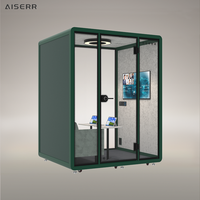 Cabine insonorisée moderne de haute qualité avec structure en alliage d'aluminium, mobile et portable, pour usage professionnel, taille personnalisable