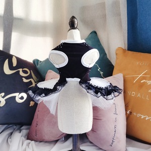 Ropa de perro de boda negra de lujo elegante en existencia perro chica sexy - Product Image 4