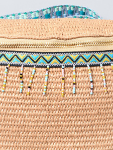 2025 verano vacaciones paja playa Casual hombro mujer mensajero Boho bolsa Dumplings forma tejido trenzado bolsa de viaje - Product Image 3