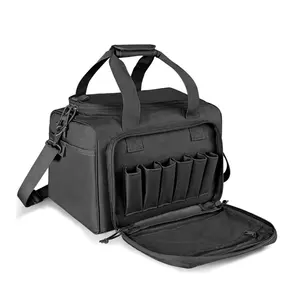 战术摩尔行李袋，带6个杂志架狩猎射击场配件肩包