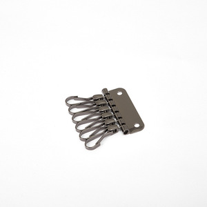 6-Tooth <b>Square</b> Keychain Metal Zinc Alloy Car <b>Key</b> Organizer Home Use - Product Image 4