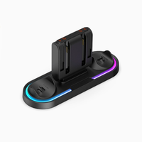 Station de charge RGB multifonctionnelle 10-en-1 pour manettes de jeu Switch 2 et pièces de rechange pour manette Pro