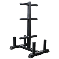 Support de plaque de poids en métal à trou durable de 51mm étagère de rangement réglable multi-verticale pour haltères et pare-chocs pour l'entraînement en force