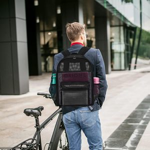 Mochila de Malla Transpirable de Moda para Estudiantes, Bolso Moderno para Deportes al Aire Libre, Mochila de Malla - Product Image 3