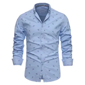 最新のデザイナーフレンチカフボタンシュミーズメンズカジュアルシャツ男性用綿100%