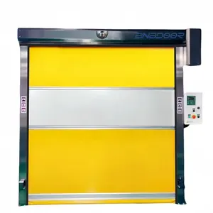 Venta caliente de alta velocidad enrollable de PVC puerta Industrial rápida persiana enrollable puertas automáticas puertas para almacén a prueba de polvo