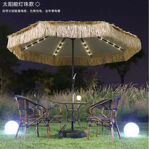 Sombrilla de <span class=keywords><strong>Patio</strong></span> Resistente con Base de Mármol o Tanque de Agua, Sombrilla de Techo Artificial para Cafetería, Hotel, Litoral - Product Image 5