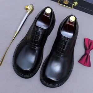 Nouvelles Chaussures de Randonnée Décontractées en Cuir Véritable pour Hommes, Modèle 2025, Rehaussantes, Idéales pour l'Automne et les Affaires - Product Image 3