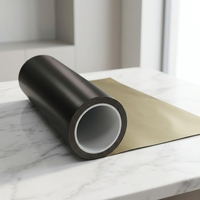 Tissu conducteur ultra-mince thermofusible noir plaqué cuivre nickelé pour mise à la terre ESD et remplissage de fentes EMI des ordinateurs portables et tablettes
