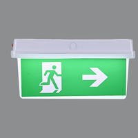 Signalisation LED d'urgence durable pour PC, 2W, étanche IP65, rechargeable, autonomie de 3 heures, installation intérieure/extérieure