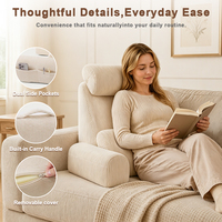 Coussin de lecture avec accoudoirs, coussin de repos pour lit et canapé, rembourré et doux, pour le sol et les chaises longues, vente en gros, usine, personnalisé OEM ODM