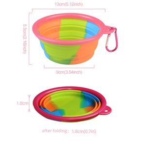 Petsproofing Foldable Collapsible Silicone Portable <strong>Personalized</strong> Pet <strong>Dog</strong> Cat Water Food <strong>Bowl</strong> <strong>Bowls</strong> Feeder for Cats <strong>Dogs</strong> - Product Image 6