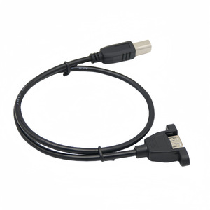 <b>Usb</b> <b>Printer</b> Port To <b>Usb</b> Female Extension <b>Cable</b> With Ear Screw Holes Data <b>Cable</b> - Product Image 2