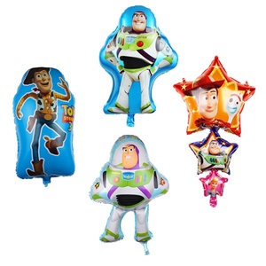 Brinquedo história 4 produtos figuras dos desenhos animados figura woody buzz luz ano inflável folha balões de hélio para fontes do partido globos