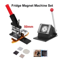 50*50Mm carré presse à main aimant de réfrigérateur faisant la Machine personnalisé Photo réfrigérateur aimant bouton fabricant bouton Machine Kit