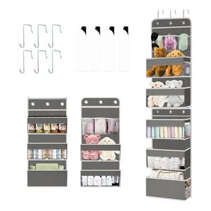 Over the Door Hanging Pocket with Clear Window Pocket Organizer 1 Split Into 2 Hanging Storage Back of Door Organizer 6 Pockets - Product Image 1