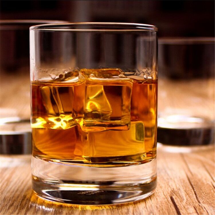 10 oz Old Fashioned Whisky Glasses Cups Crystal Rock Shot Glass Whiskey Cup