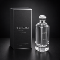 Flacon de parfum artistique unique imprimé sur mesure avec boîte 100 ml pour marque privée personnalisée avec logo doré