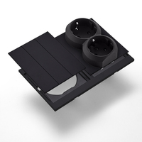 Interruptores y Enchufes de Pared WESA Ultrafinos con Botón Pulsador de 1/2/3 Vías, Enchufe Europeo de 1/2 Vía, Combinación Libre, Diseño Moderno de Lujo