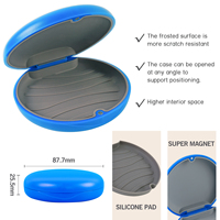 Boîte de rangement pour aligneurs dentaires invisibles, avec logo personnalisé, en ABS + silicone, pour appareils orthodontiques