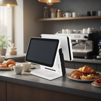 Terminal de point de vente et caisse enregistreuse à double écran tactile de 15,6 pouces Windows/Android avec garantie d'un an Modèle S01 Intel I5/RK3568 CPU