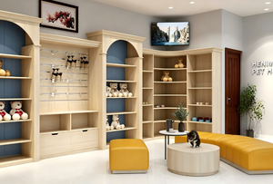 Muebles Personalizados para Tiendas de Mascotas y Accesorios de Exhibición con LED |   Mostradores de Madera para Comercios y Solución de Diseño Interior para Tiendas de Mascotas - Product Image 4