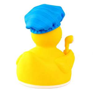 Pato de Goma de PVC Personalizado Promocional, Juguetes de Baño Impresos al por Mayor para Niños Pequeños, Pato de Goma Amarillo Cantante - Product Image 3