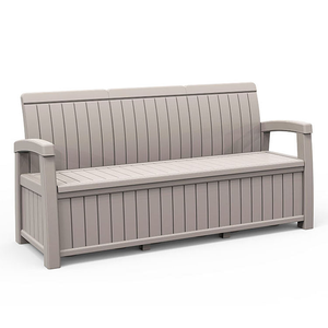 Backyard <strong>Garden</strong> Patio Weather-Proof Armchair <strong>Plastic</strong> Long <strong>Storage</strong> <strong>Bench</strong> 3 Seater Sofa <strong>Storage</strong> <strong>Bench</strong> Outdoor with <strong>Storage</strong> Box - Product Image 6