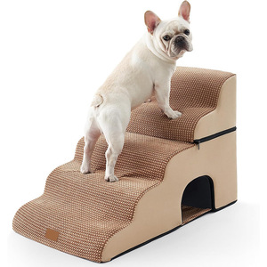 Escalón para Mascotas de Espuma con Casa para Dormir, Productos para Mascotas, Multifuncional, Portátil, con Asa - Product Image 6