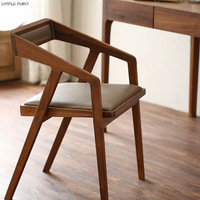 Chaise de salle à manger en bois massif de couleur noyer, de haute qualité, au meilleur prix de gros, DISHI