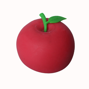 Wholesale Hines HI-1009 High Quality Plastic Fruit Toy Apple Shape Stress Relieve Squeeze Ball Squishy Toy for Kids - Product Image 2