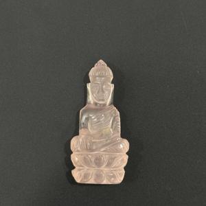 Colgante de Cuarzo Rosa Natural con Tallado de Buda, Escultura de Gema Tallada a Mano Antigua, Coleccionable, Venta al por Mayor, Regalo, Decoración, Calidad AAA - Product Image 2