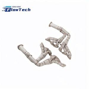Collecteurs d'échappement à haut débit en acier inoxydable SS304 avec bouclier thermique pour Aston Martin DB9 6.0L V12 - Product Image 1