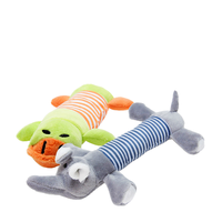 Jouet à mâcher pour animaux de compagnie en peluche douce en velours de maïs, écologique, de petite taille, mignon, résistant aux morsures, saveur de foie, vente en gros