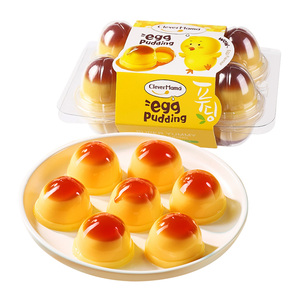 Clever Mama Snack de Pudín de Gelatina 230g con Sabor a Huevo de Caramelo Bajo en Azúcar y Grasa, Ideal para Fiestas - Product Image 1