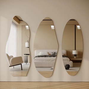 Customized Frameless Irregular Shape Full Body <strong>Standing</strong> Floor Dressing Makeup <strong>Bathroom</strong> Wall <strong>Mirror</strong> - Product Image 2