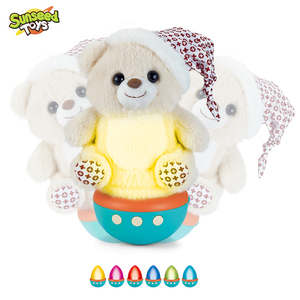 Juguete <span class=keywords><strong>de</strong></span> Peluche para Bebés, Oso/Pato que se Balancea, con 6 Luces <span class=keywords><strong>de</strong></span> Colores, Canción <span class=keywords><strong>de</strong></span> <span class=keywords><strong>Cuna</strong></span>, Luz Nocturna, Compañero <span class=keywords><strong>de</strong></span> Sueño, Unisex, para Niños <span class=keywords><strong>de</strong></span> 2+ Años - Product Image 1