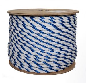 PP UV protection 3 Strand Twisted Yellow Black Polypropylene Rope for <b>Fishing</b> and Marine PP Danline Strong <b>Fishing</b> Rope - Product Image 3