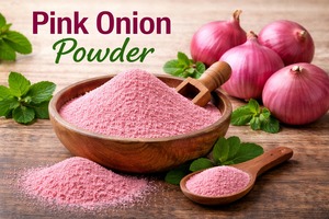 Poudre d'oignon rose déshydratée de qualité alimentaire |   Approvisionnement en gros pour les mélanges d'épices et la production alimentaire - Product Image 4