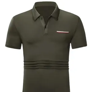 Camisa de polo bordada e personalizada, camisa de polo casual para homens, 100% algodão, de alta qualidade, com estampa personalizada, lauren polo t s